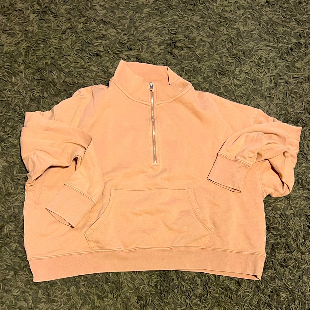 Aerie women's Half-Zip crop Sweatshirt